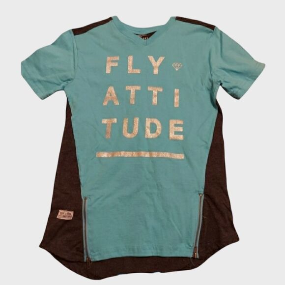 Blac Label New with tags tee Size 8 Teal and blac - Picture 2 of 7